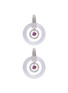 Detail View - Click To Enlarge - SAMUEL KUNG - Convertible jade diamond pink sapphire earring pendant