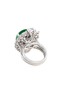Figure View - Click To Enlarge - SAMUEL KUNG - Diamond jade 18k gold detachable pendant ring