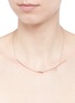 Detail View - Click To Enlarge - CRISTINAORTIZ - Diamond 9k rose gold wing necklace