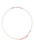 Main View - Click To Enlarge - CRISTINAORTIZ - Diamond 9k rose gold wing necklace