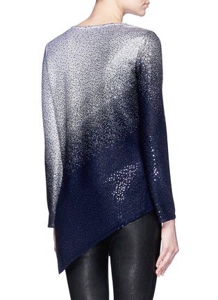 Back View - Click To Enlarge - ST. JOHN - Sequin gradient shimmer knit sweater