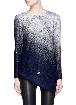 Main View - Click To Enlarge - ST. JOHN - Sequin gradient shimmer knit sweater