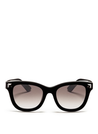 Main View - Click To Enlarge - VALENTINO GARAVANI - Inlaid Rockstud acetate sunglasses