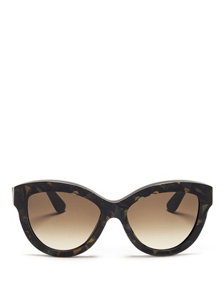 Main View - Click To Enlarge - VALENTINO GARAVANI - 'Camubutterfly' muted print acetate sunglasses
