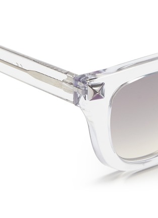 Detail View - Click To Enlarge - VALENTINO GARAVANI - Inlaid Rockstud acetate sunglasses