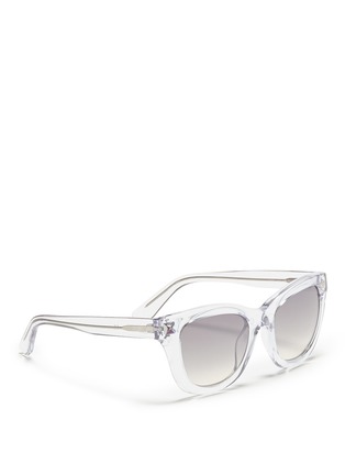 Figure View - Click To Enlarge - VALENTINO GARAVANI - Inlaid Rockstud acetate sunglasses