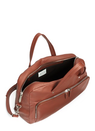 Detail View - Click To Enlarge - MAISON MARGIELA - Classic leather bowling bag