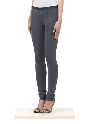 Front View - Click To Enlarge - HELMUT LANG - Stretch leather leggings