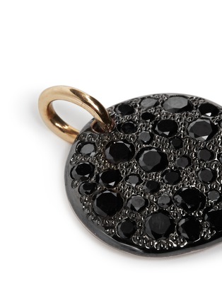 Detail View - Click To Enlarge - POMELLATO - 'Sabbia' black diamond rose gold pendant