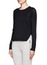 Front View - Click To Enlarge -  - Ellen eyelet knit sweater
