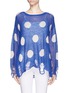 Main View - Click To Enlarge - WILDFOX COUTURE - Polka dot distressed sweater 