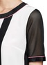 Detail View - Click To Enlarge - ELIZABETH AND JAMES - Multi-panel mesh sleeve top