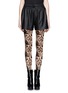 Main View - Click To Enlarge - ANN DEMEULEMEESTER - Floral flock velvet tights