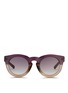Main View - Click To Enlarge - 3.1 PHILLIP LIM - Chunky round keyhole acetate sunglasses