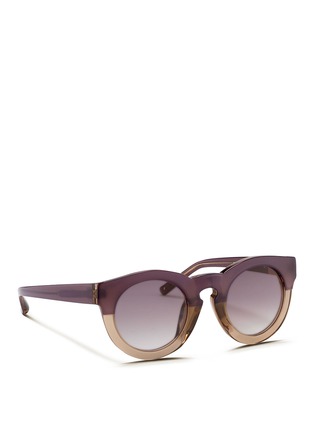 Figure View - Click To Enlarge - 3.1 PHILLIP LIM - Chunky round keyhole acetate sunglasses