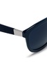 Detail View - Click To Enlarge - THE ROW - x Linda Farrow leather temple D-frame sunglasses