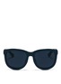Main View - Click To Enlarge - THE ROW - x Linda Farrow leather temple D-frame sunglasses