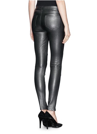 Back View - Click To Enlarge - J BRAND - 'Nicola' Leather Pants