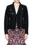 Main View - Click To Enlarge - MC Q - Wool felt biker jacket