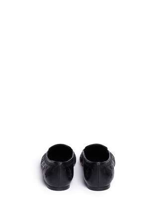 Back View - Click To Enlarge - ALEXANDER MCQUEEN - Sun and moon cutout leather slip-ons