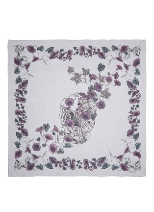 Main View - Click To Enlarge - ALEXANDER MCQUEEN - Skull ivy print silk scarf