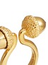 Detail View - Click To Enlarge - ALEXANDER MCQUEEN - Double acorn brass ring
