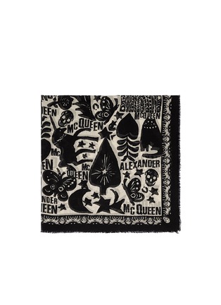 Main View - Click To Enlarge - ALEXANDER MCQUEEN - Fairytale print modal-silk scarf