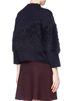Back View - Click To Enlarge - 3.1 PHILLIP LIM - Angora blend panel wool sweater
