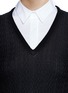 Detail View - Click To Enlarge - ALICE & OLIVIA - Wool cable knit shirt sweater 
