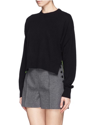 Front View - Click To Enlarge - T BY ALEXANDER WANG - High-low hem sweater 