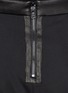 Detail View - Click To Enlarge - ALICE & OLIVIA - Leather waistband centre pleat skirt