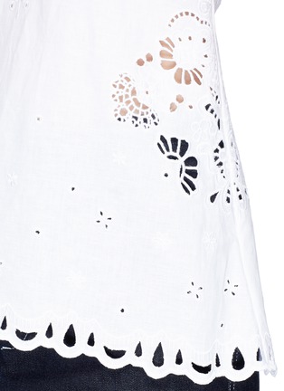 Detail View - Click To Enlarge - THEORY - 'Wiola' cutwork embroidery camisole