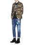 Figure View - Click To Enlarge - 71465 - Glam Head' logo badge skinny jeans