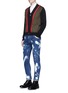 Figure View - Click To Enlarge - 71465 - 'Sexy twist' bleached slim fit jeans