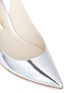 Detail View - Click To Enlarge - SOPHIA WEBSTER - Edie' crystal 3D bow mirror leather slingback pumps