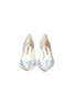 Front View - Click To Enlarge - SOPHIA WEBSTER - 'Coco' crystal pavé bead heel mirror leather pumps