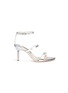 Main View - Click To Enlarge - SOPHIA WEBSTER - 'Rosalind' crystal pavé bead heel mirror leather sandals