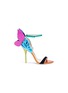 Main View - Click To Enlarge - SOPHIA WEBSTER - 'Chiara' butterfly appliqué mirror leather sandals