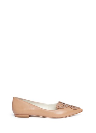 Main View - Click To Enlarge - SOPHIA WEBSTER - 'Bibi Butterfly' stud cutout leather flats