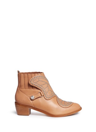 Main View - Click To Enlarge - SOPHIA WEBSTER - 'Karina Butterfly' stud leather ankle boots