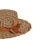 Detail View - Click To Enlarge - SENSI STUDIO - Frayed tweed effect toquilla straw boater hat