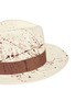 Detail View - Click To Enlarge - SENSI STUDIO - Paint splatter toquilla straw panama hat