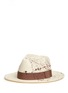 Figure View - Click To Enlarge - SENSI STUDIO - Paint splatter toquilla straw panama hat