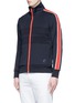 Front View - Click To Enlarge - PS PAUL SMITH - Contrast stripe jersey track jacket