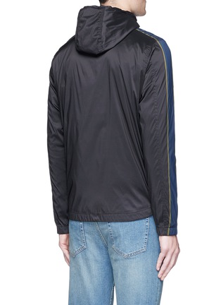 Back View - Click To Enlarge - PS PAUL SMITH - Stripe panel windbreaker jacket