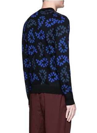 Back View - Click To Enlarge - PS PAUL SMITH - Dot paisley intarsia wool sweater