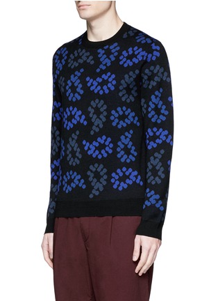 Front View - Click To Enlarge - PS PAUL SMITH - Dot paisley intarsia wool sweater