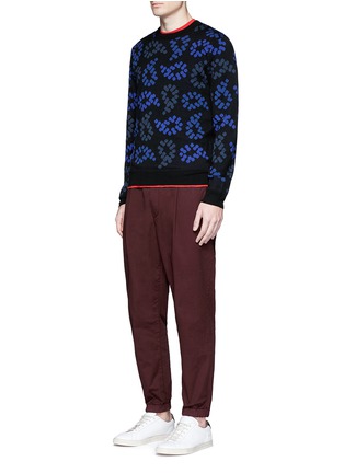 Figure View - Click To Enlarge - PS PAUL SMITH - Dot paisley intarsia wool sweater