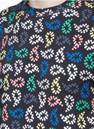 Detail View - Click To Enlarge - PS PAUL SMITH - Dot paisley print cotton sweatshirt