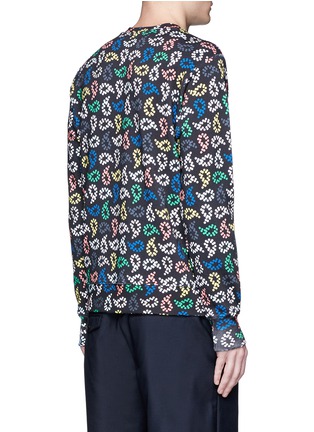 Back View - Click To Enlarge - PS PAUL SMITH - Dot paisley print cotton sweatshirt